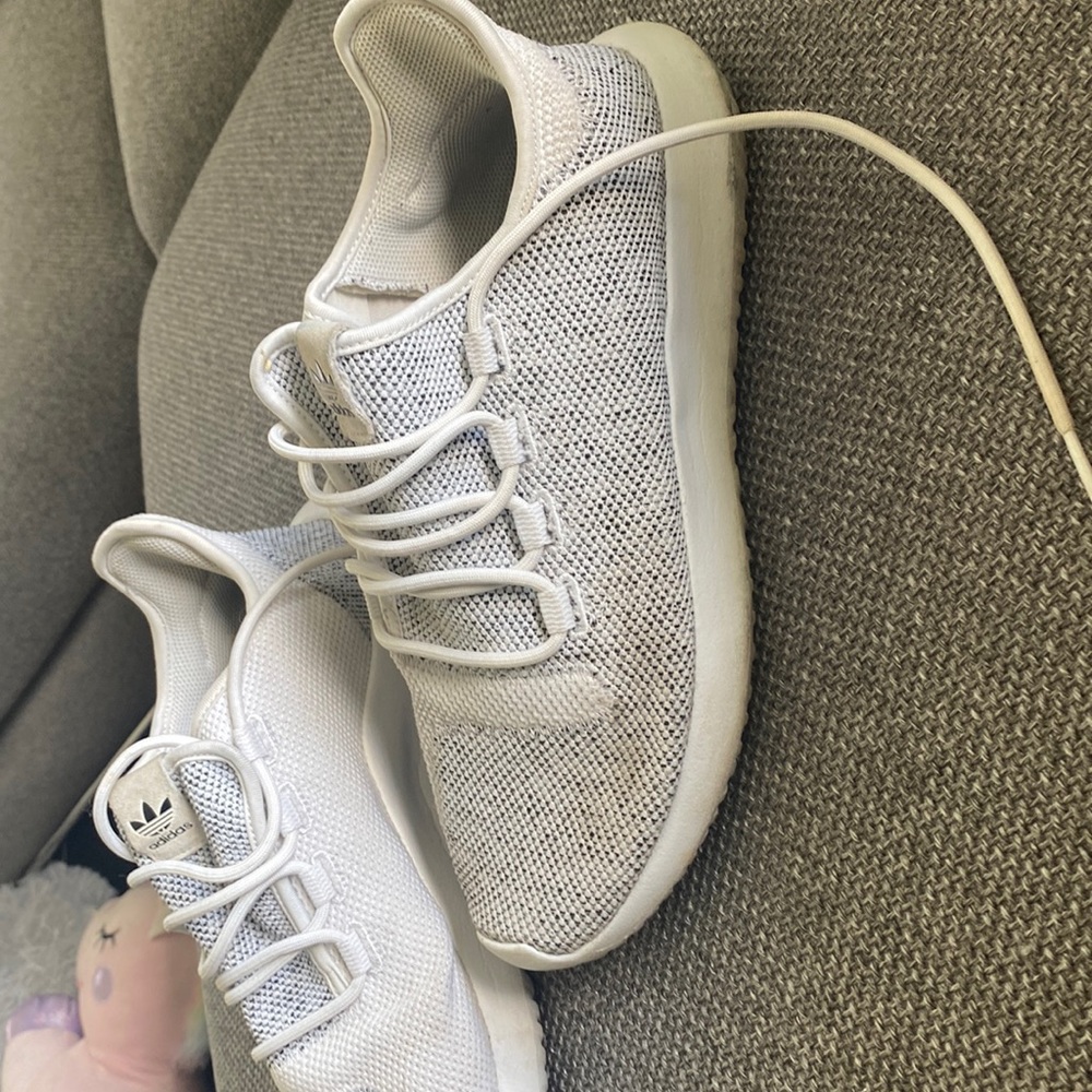 White adidas tubular